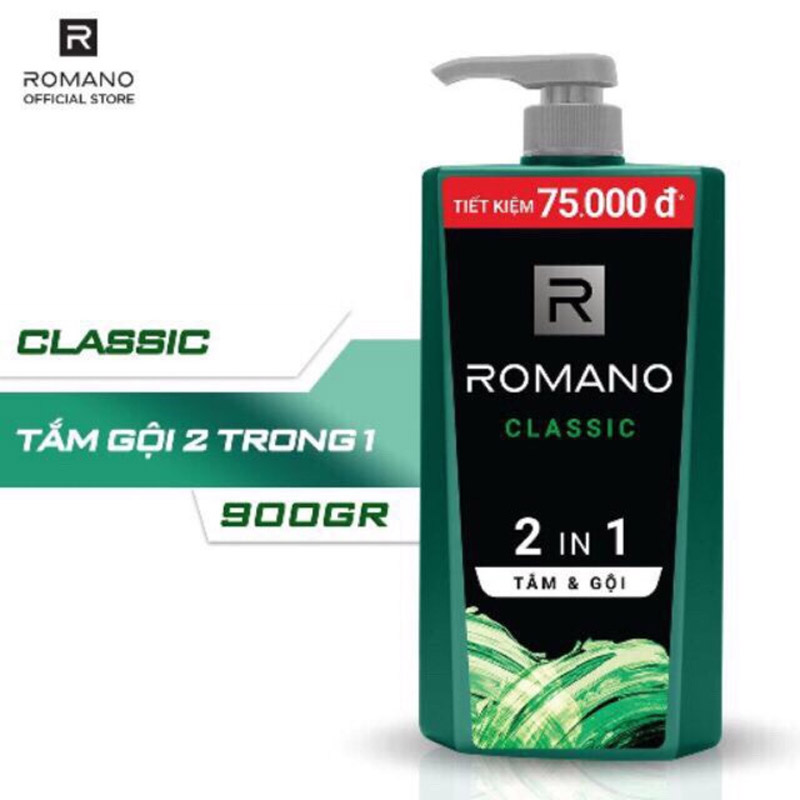 tắm gội romano classic hương nước hoa