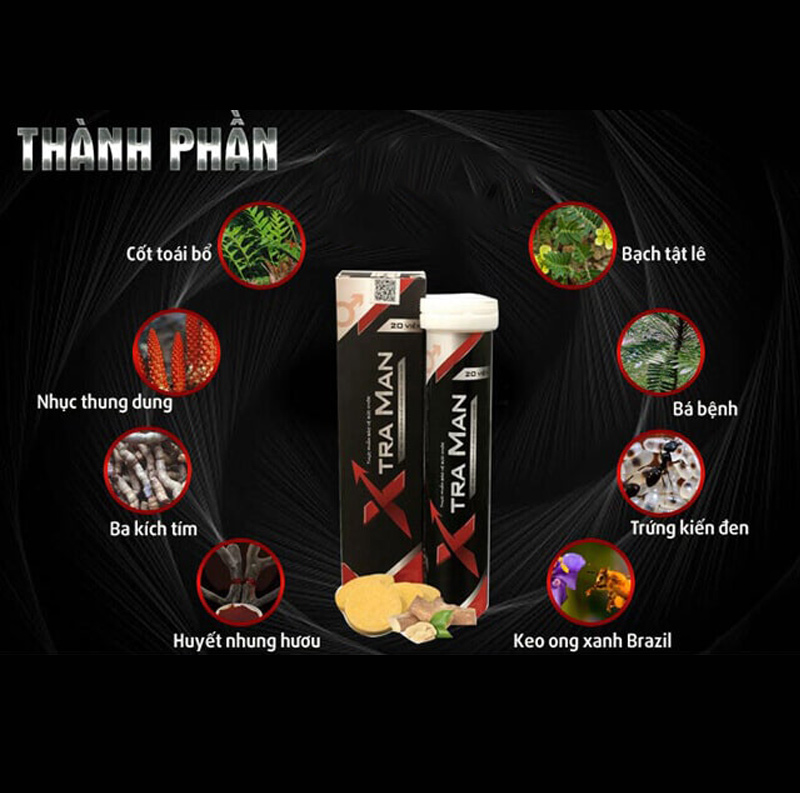 thành phần viên sủi xtraman