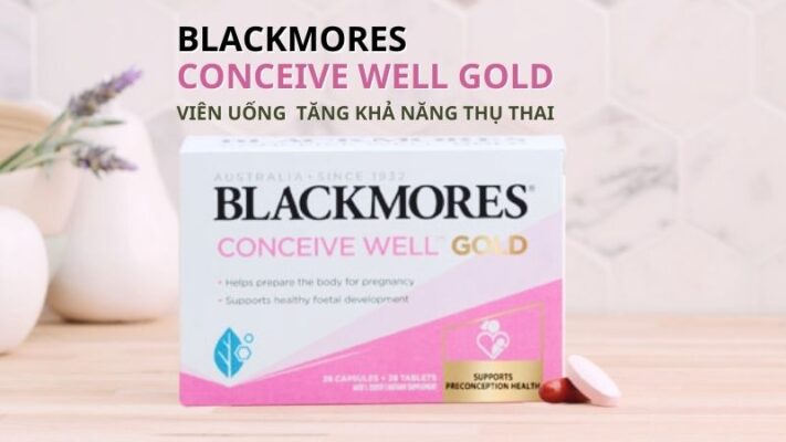 Viên uống hỗ trợ tăng khả năng thụ thai Blackmores Conceive Well Gold