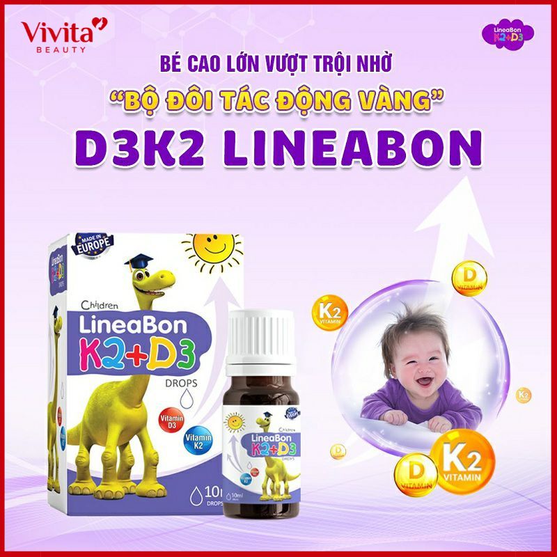 Cách dùng Vitamin Lineabon K2D3