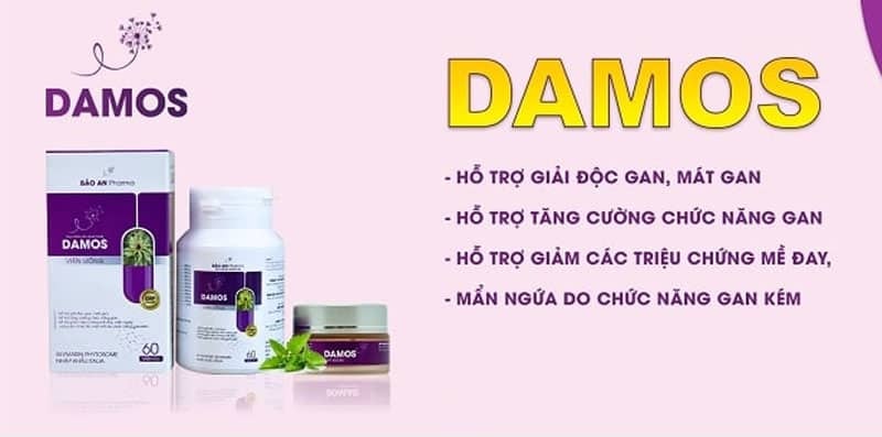 Chất lượng bộ đôi viên uống và kem bôi Damos được đánh giá cao