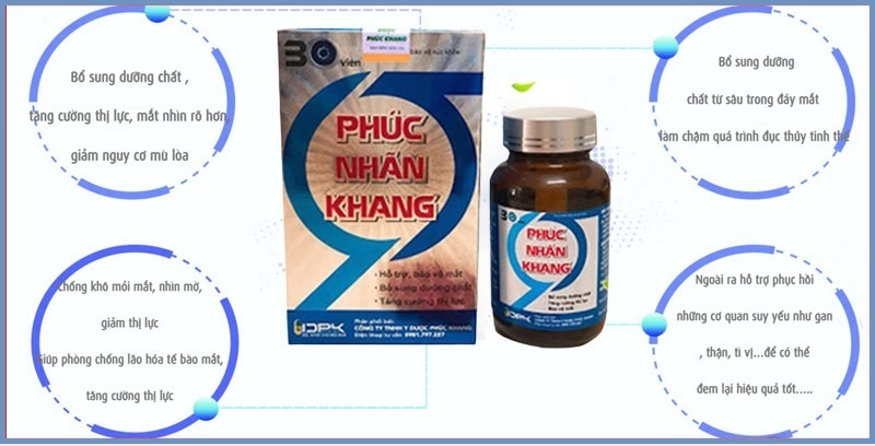 Phúc Nhãn Khang có công dụng tốt trong việc bảo vệ đôi mắt