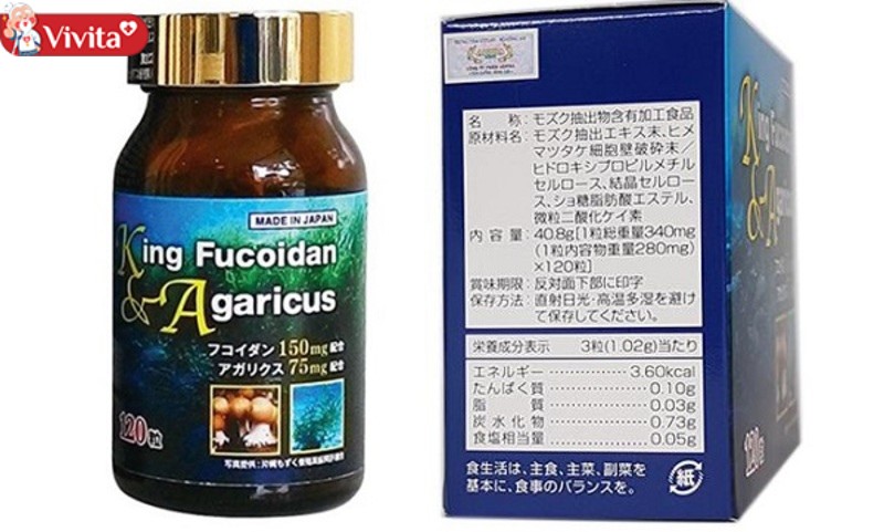 King Fucoidan & Agaricus là sản phẩm đáng tin cậy