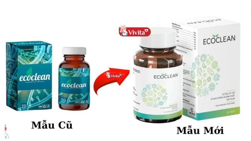 Viên uống Ecoclean hộp 20 viên mẫu cũ và mẫu mới nhất
